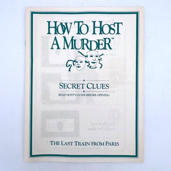 How To Host A Murder Game "The Last Train From Paris" Mystery Party Game Vintage - Picture 7 of 14